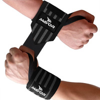 Mayor Secure Gym Gloves (Free Size) (One Size, Grey/Black)