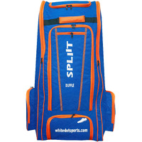 WHITEDOT SPORTS Polyester Spliit Duffle Cricket Kitbag Pack of 1|Blue|Large|