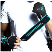19.ten Mucho Man From Sree Gloves For Men And Women Palm Wrist Wraps Protection Leather Weightlifting Gym Fitness Exercise Workout Pull Ups (Extra Large, Old Egal), Black