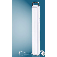 Pick Ur Needs Home Emergency Rechargeable Long Range Auto Cut Tube Light With Dual Battery Backup, White