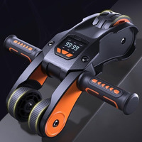 Yagviz Ab Roller Wheel, Core Muscle Ab Trainer With Intelligent Display, Exercise Wheels For Home Gym Fitness, Fitness Equipment For Core Workout With Knee Pad Accessories, Multicolor