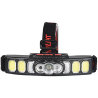 Naivete Multi Light Source USB Headlights red Light Power Display Small headlamp for Camping, patrolling, Searching, Searching, Night Fishing, Night Ridingshing, Night Riding (Headlamp HX-811)