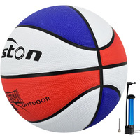 Senston Basketball 29.5  Leather Basketball Outdoor Indoor Mens Basketball Ball Official Size 7 Outdoor/Indoor Game Basket Ball Color Red/Blue 703