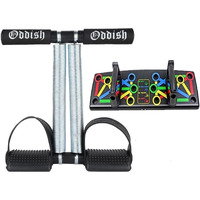 ODDISH; way to fitness Tummy Trimmer with Twister and Toning Tube and hand Grip and ab exerciser and push up stand combo Pack for man and women (TUMMY TRIMMER WITH PUSH UP BOARD)