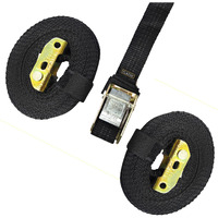 TechHark Gymnastic Heavy Duty Adjustable Strap Capacity with 14.5ft Adjustable Buckle Straps for Cross Fitness Functional Training for Home Gym,Yoga, Full Body Workout (Buckle Strap)