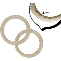 TechHark Gymnastic ABS Rings for Cross Fitness Functional Training for Home Gym Full Body Workout (Only Ring OW)
