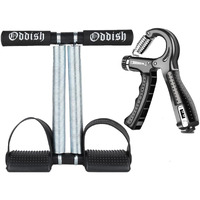 ODDISH; way to fitness Tummy Trimmer with Twister and Toning Tube and hand Grip and ab exerciser and push up stand combo Pack for man and women (TUMMY TRIMMER WITH HG COUNTER)