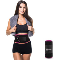 FITPUT Neoprene Sweat Slim Belt A Stomach Belt for Women Slim Fit and The Ultimate Sweat Slim Belt for Men Unleash Fitness Elevate Your Sweat Slim Experience Royal Pink