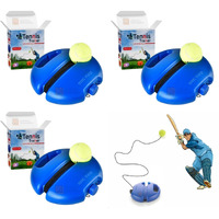 MANAKI Tennis Trainer Rebound Ball with String Convenient Tennis Training Gear Tennis Practice Device Solo Tennis Training Equipment for Self-Pracitce |Tennis Practice Trainer (Pack of 3 Pcs)