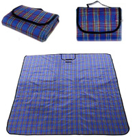 Inditradition Picnic Mat, Camping & Outdoor Foldable Sleeping Mat | Waterproof, 6 x 6 Feet (Blue)