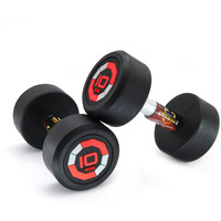 BIGBULL Rubber Coated Solid Round Dumbbell (Sold In Pair) (10 Kg x 2pc (Total = 20 kg), RED)