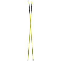 Golfoy Fiberglass Golf Training Alignment Pair Sticks (Yellow)