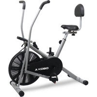 Kobo Air Bike Exercise Cycle For Home 120 Kg User Weight || Exercise Bike For Home Gym 2 in 1 with Back Rest