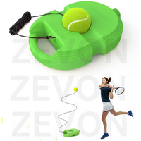 ZEVON Tennis Ball Self-Training Tool: Indoor Tennis & Cricket Solo Trainer Kit with String, Rebound Ball Tennis Set for Kids, Tennis Trainer Rebound Ball Practice Equipment, (No Racket Included)