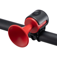 Cycle Horn Loud 120dB Adults Kids Bike Horn Alarm IPX4 Waterproof Electronic Bicycle Horns for Handlebars Horn (Red)