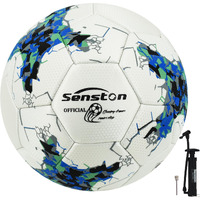 Senston PU Soccer Ball Match Ball Official Training Football with Pump Size 5 Practice Ball for Youth