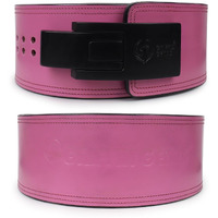 GRIFFIN GEARS Powerlifting Lever Gym Extreme Heavy Duty Genuine Leather Belts-Squats Deadlifts Bodybuilding Weight Lifting Strongman for Men (Small 26-34 Inch), 10MM Pink)