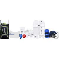 WHITEDOT SPORTS Protective Gear Cricket Kit Set With Falcon 1.0 Cricket Kitbag Suitable For Youth/Medium, Right Hand