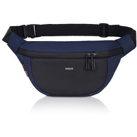 WILDHORN 2.4L Waist Bag for Men Women I Headphone Hole I Ultra Strong Stitching, Sturdy Zippers, Waterproof, Fanny Pack for Hiking Travel Camping Running Sports with Adjustable Strap (Navy & Black)