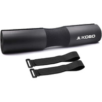 Kobo Barbell Squat Pad - Advanced Neck and Shoulder Ergonomic Protective Pad Support for Squats, Lunges and Hip Thrusts - Fit Standard and Olympic Bars Perfectly (with Strap)