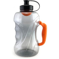 Doveaz Sports Water Bottles For Office Use/Protein Shaker Bottle/Gallon Water Bottle (1.5 Ltr) With Mixer Ball And Strainer (Bpa-Free, Unbreakable, Freezer Safe) (Stealth Orange) - Plastic