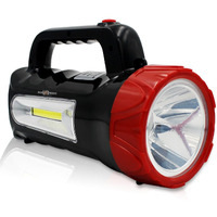 Pick Ur Needs Emergency Rechargeable Search Torch Light Long Range Laser Blinker with Side COB Bright Torch Light (50 Watt + COB)