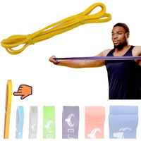 BULMARC s Resistance Band Pull Up Assist Power Bands with 65+ exercises for Workout, Muscle Tone, Weight Loss & Body Power lifting (Yellow, X-Light (2-5) KGS)