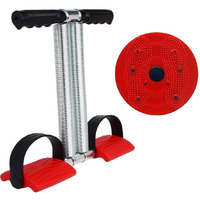 ALN Fitness Equipment Upper Body Machine Impacting on Bicep, Shoulder, Back, Chest Double Spring Tummy Trimmer with Tummy Twister Combo Useful for Figure Tone-Up,Weight Reduction, Acupressure Pyramids, Power Mat,Magnetic Therapy, for Men & Women(Multicolor)