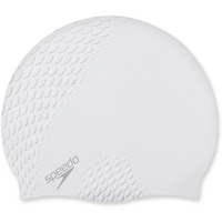 Speedo Unisex Adult Bubble Active + Swim Cap - White White