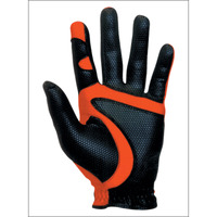 GolfBasic Fit39 EX Golf Gloves, Medium (Black Red, FITEX4)
