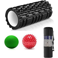 Bodylastics 33cms Foam Roller for Deep Tissue Massage, Relief from Sore Muscles Pain, Pre & Post Exercise Fitness Workout Sessions