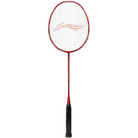 Li-Ning G-Force Superlite Max 10 Carbon Fibre Badminton Racket with Free Full Cover(80 Grams, 28 Lbs) (DK Red Gold Black)