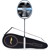 Li-Ning Wind Lite Stealth Carbon Fibre Strung(Black  Blue) Racket With Free Full Cover, Badminton