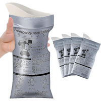 MTROYALDIA Disposable Urinal Bag, 4 Pack Portable Camping Pee Bags, Travel Pee Bags, Traffic Jam Emergency Portable Urine Bag, Vomit Bags, for Men Women Kids Children