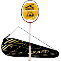 HUNDRED Primearmour 800 Carbon Fibre Unstrung Badminton Racket with Full Racket Cover for Intermediate Players (84g, Max Tension - 32LBS)