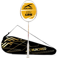 HUNDRED Primearmour 800 Carbon Fibre Unstrung Badminton Racket with Full Racket Cover for Intermediate Players (84g, Max Tension - 32LBS)