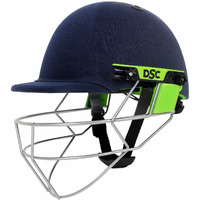 DSC Edge Pro Cricket Helmet for Men & Boys (Adjustable Steel Grill | Head Fit Adjuster |Color: Navy Blue | Light Weight | Size-X-Small