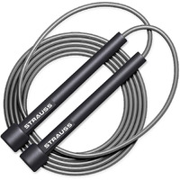 Strauss Skipping Rope for Men and Women| Jumping Jump Rope |Speed Skipping Rope for Kids, Women & Men| Girls Rassi Jumping |Ideal for Men Exercise & Gym, (Grey)
