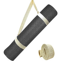 STRAUSS TPE Dual Layer Yoga Mat| Exercise Mat for Yoga,Pilates & Gym| Lightweight & Eco-Friendly Material | Yoga Mat for Women and Men |Ideal for Home Gym Workout |Includes Carry Strap | 4MM,(Black)
