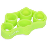 Strauss Silicon Finger Stretcher | Hand Grip Strengthener for Guitar & Piano | Finger Resistance Bands for Carpal Tunnel Relief and Grip Strength | Hand Exerciser & Strengthening Tool, (Green)