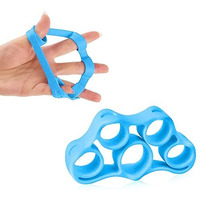 Strauss Finger Stretcher | Hand Strengthener for Carpal Tunnel Relief and Grip Strength | Silicone Finger Gripper and Finger Stretcher | Ideal for All Skill Levels, (Blue)