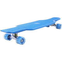 STRAUSS Cruiser Skateboard| Penny Skateboard | Casterboard | Hoverboard | Anti-Skid Board with High Precision Bearings | Wheels with Light |Ideal for All above 8 Years (31 X 8 Inch), (Blue)