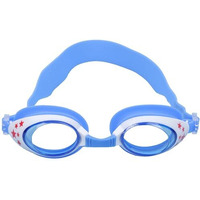 STRAUSS Swimming Goggles | Anti Fog & UV Protection | Swimming Goggles for Kids, Adults | Fully Adjustable Swimming Goggles With A Case Cover,(Blue White)