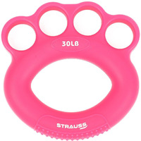Strauss Adjustable Finger and Hand Exerciser | Finger&Palm Gripper | Hand Strengthener for Carpal Tunnel Relief and Grip Strength for Men & Women, (Pink)