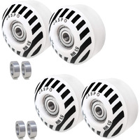 Jaspo Roller Quad Skate, Inline Wheels Skate Wheels with Bearings Quad Skating and Skateboard Wheels Multipack (Skateboard Wheels (53 mm) - Pack of 4)