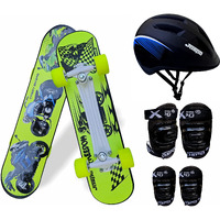 Jaspo Crazy Bikers Intact 26 x 6.25  Inches Fiber Beginner Skateboard for Jaspo Turbo 26 x 6.25  Inches Fiber Beginner Skateboard for 8 yrs & Above (Crazy Bikers Intact)