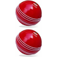 jaspo IncrediBall Soft T20 Cricket Training Balls - Pack of 2 Indoor Outdoor Play and Cricket Practice (229 cm Circumference), PVC Material, Colour-Red