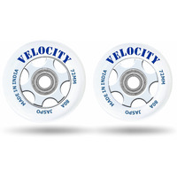 Jaspo Inline PU Wheels 72mm 100mm Inline Spare Skate Wheels, Roller Blade Skating Waveboard Luggage Wheels, Training Replacement Wheels (Velocity 72 MM (Pack of 2))