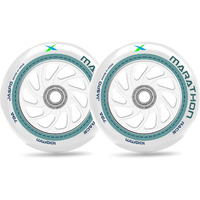 Jaspo Inline PU Wheels 72mm 100mm Inline Spare Skate Wheels, Roller Blade Skating Waveboard Luggage Wheels, Training Replacement Wheels (Marathon 100 MM (Pack of 2))