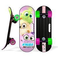 jaspo Fiber Kinder 18 X6  Junior Skateboard For Kids Upto 7 Years Age Best For Beginners And Learners Casterboard Skate Board Hoverboard Longboard (Cutie Pie), Multi